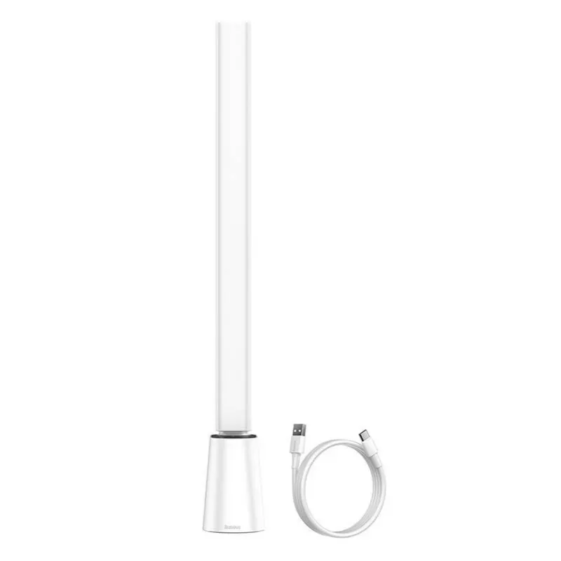 Lampada da tavolo Baseus Smart Eye Folding Rechargeable White — lampada LED da tavolo pieghevole, batteria ricaricabile, braccio e testa regolabili