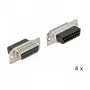 Connettore per filo DeLOCK 66720 D-Sub 15 poli nero argento
