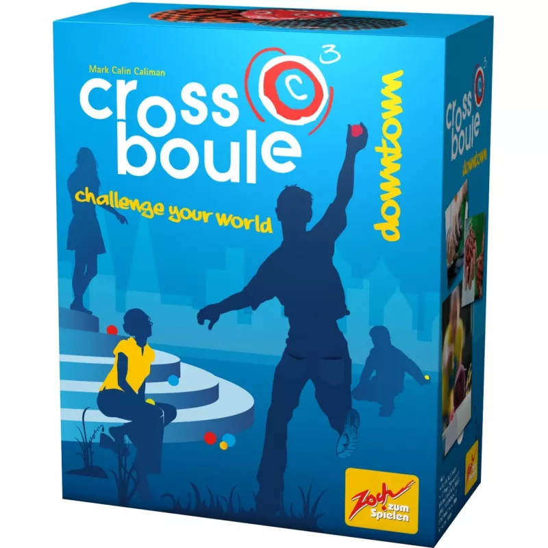Crossboule Set Downtown, gioco di abilità blu/rosso