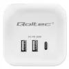 Power Cube QOLTEC 52547 ciabatta 3×prese AC, 2×USB-A, 1×USB-C PD 20W
