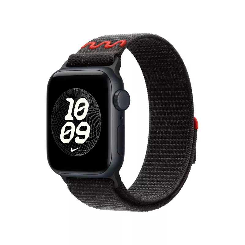 Cinturino Apple Nike Sport Loop nero nylon, poliestere riciclato, spandex