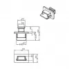 Coperchio di protezione femmina USB Mini-B DeLOCK 64011