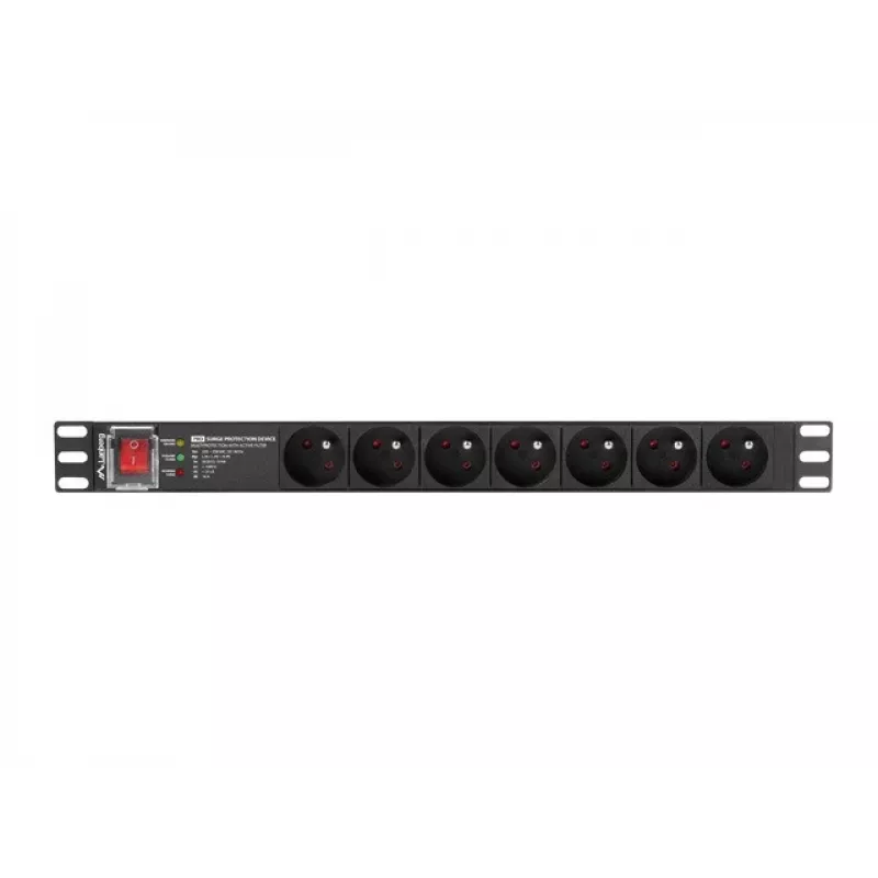Unità di distribuzione dell'alimentazione PDU Lanberg PDU-PRO-07E-0200-BK