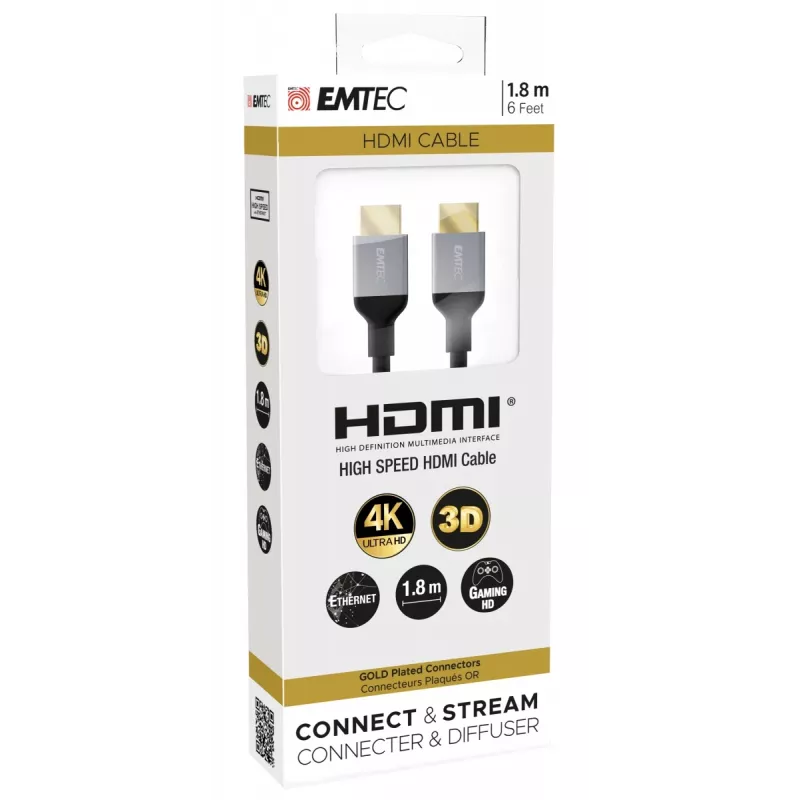 Cavo HDMI Emtec ECCHAT700HD 1,8 m