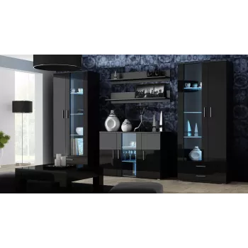 Credenza Cama SOHO S7 120 cm Nero Lucido