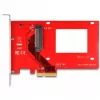Scheda DeLOCK PCI Express x4 a 1 x U.3 interno rosso argento