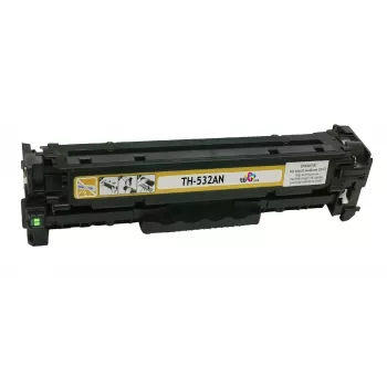 Toner TB compatibile con HP CC532A, 100% nuovo, giallo
