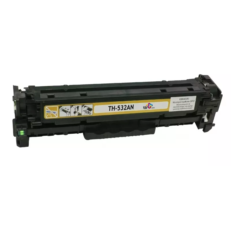 Toner TB compatibile con HP CC532A, 100% nuovo, giallo