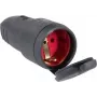 as - Schwabe 60415 connettore femmina con messa a terra 230 V nero IP44 (60415)