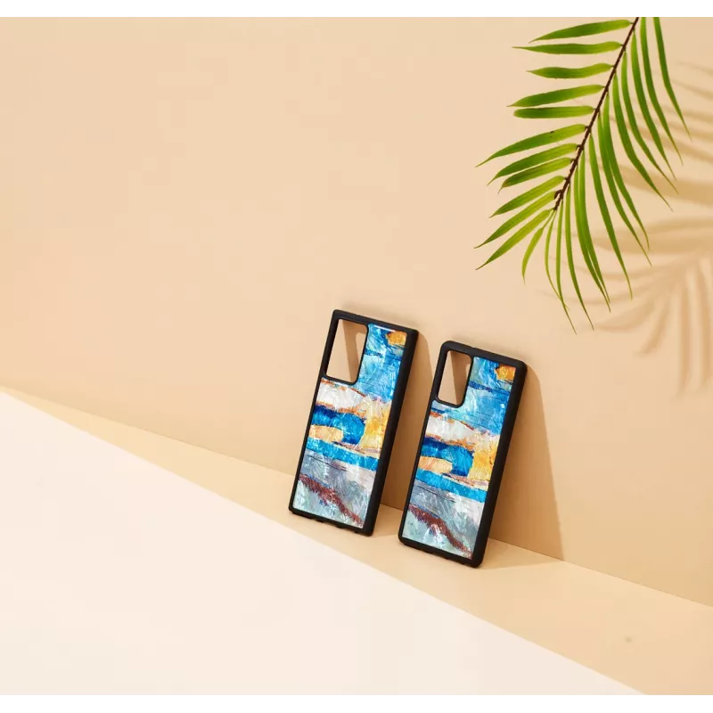 Custodia protettiva iKins per Samsung Galaxy Note 20, azzurro cielo, fit sottile