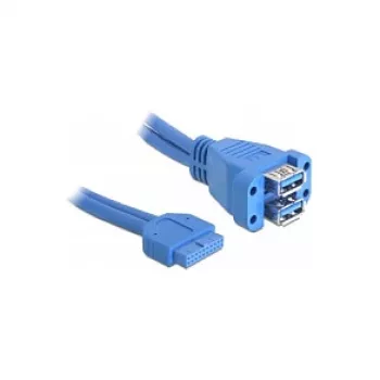 Cavo USB DeLOCK 82942 USB 3.2 Gen 1 0,45 m blu