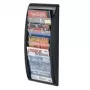 Paperflow espositore da parete per depliant A4 verticale, 4 scomparti, antracite