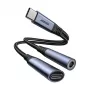 Adattatore audio 2-in-1 Joyroom SY-C02 — Type-C a 3,5 mm + Type-C, nero