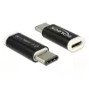 Delock - Adattatore USB - 24 pin USB-C (M) a Micro-USB Type-B (F) - USB 3.1 - nero (65678)