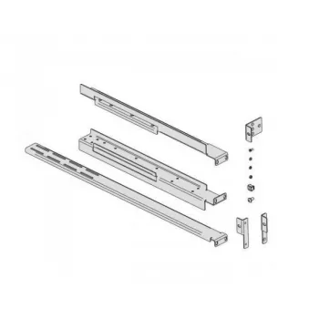 Kit di montaggio a rack EVER per UPS, modello W/OP-ZA00-0002/00, distanza guide regolabile 800–1200 mm, argento