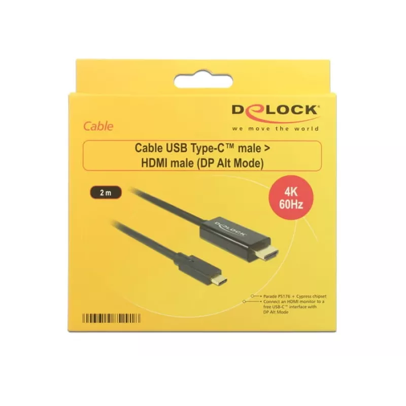 Adattatore cavo video DeLOCK 85291 USB Type-C HDMI 2 m nero