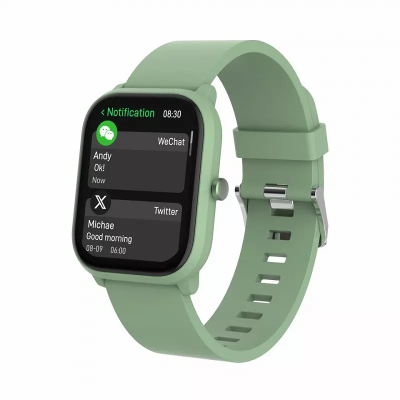 Smartwatch DENVER SWK-120GN con fitness tracking e supporto notifiche, verde