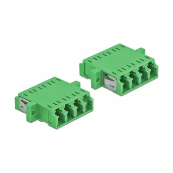 Accoppiatore in fibra ottica DELOCK 86539 LC femmina-femmina, verde, confezione da 2