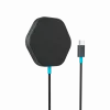Caricabatterie wireless CANYON HEXAGON 110 grigio scuro blu 10W ricarica rapida, modello CNS-WCS110