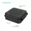 Caricabatterie pieghevole wireless FIXED FIXFLE-SA-BK 3-in-1 per Samsung — caricabatterie portatile compatto per telefono, auricolari, dispositivi indossabili