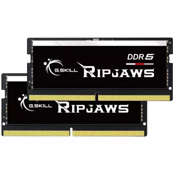 SO-DIMM 32 GB DDR5-4800 (2x 16 GB) Dual-Kit, memoria RAM nera, F5-4800S3434A16GX2-RS, Ripjaws, INTEL XMP