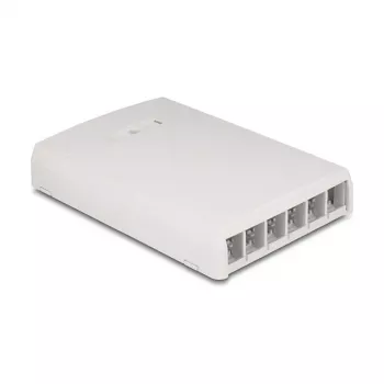 Scatola da incasso keystone DeLOCK 67054, 6 porte, bianco