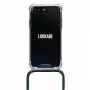 Custodia con collana per telefono Lookabe per iPhone 7/8 Plus — oro con laccio verde
