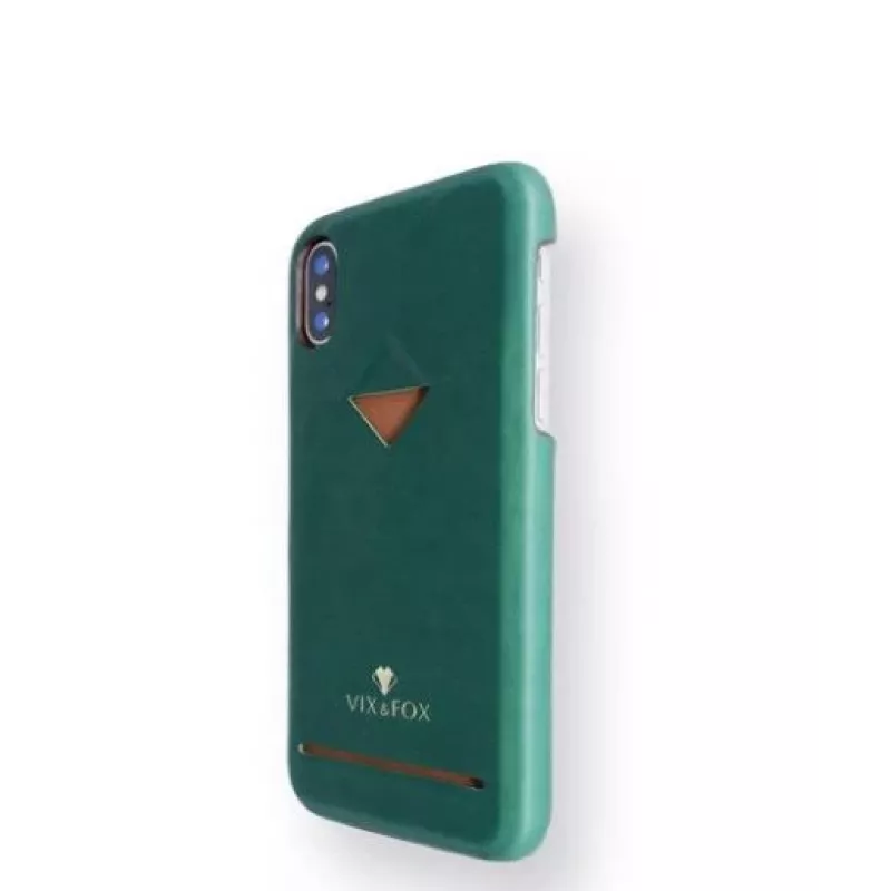 Custodia per cellulare VixFox per Samsung S9 — porta carte, verde bosco