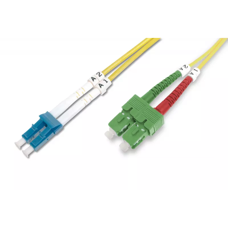 Cavo patch in fibra ottica SC APC a LC PC Digitus DK-292SCA3LC-01 1m