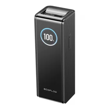 Power bank EcoFlow RAPID EF-RAPID25K140W-B-EU 25000 mAh, 3 porte (2×USB-C, 1×USB-A), nero