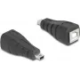 Adattatore giunto per cavo DeLOCK 67200 Mini-USB su USB Type-B, nero
