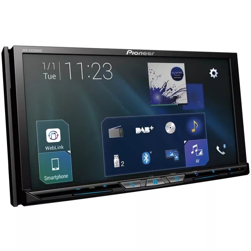 AVH-Z9200DAB, nero, 2 DIN, 50 W, 4.0 canali, 50 W, CD, CD-R, CD-RW, DVD, DVD-