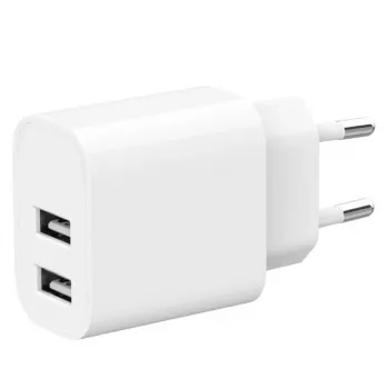 Caricabatterie Gembird TA-UC-2A12-01 da interno AC 2.4A 2 USB bianco