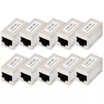 Digitus giunti modulari CAT 6A schermati 10 pezzi RJ-45 contatti dorati