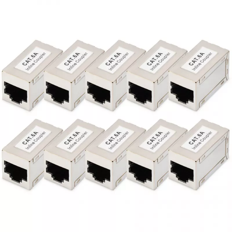 Digitus giunti modulari CAT 6A schermati 10 pezzi RJ-45 contatti dorati