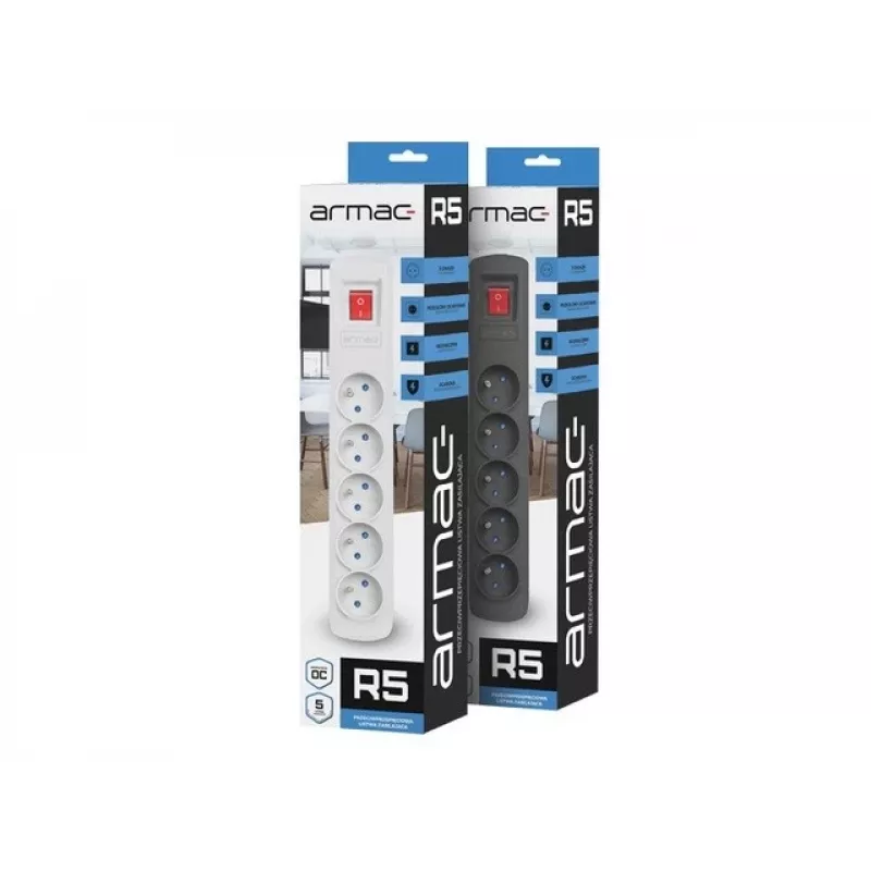 Ciabatta ARMAC R5 1,5 m nero – modello R5/CZ/15 con cavo 1,5 m