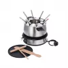 Severin FO 2471 combinazione fonduta e crêpe, nero/acciaio inox