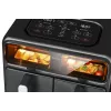 Amica AFM 7020 friggitrice ad aria doppia, 8 l, 2400 W, nera