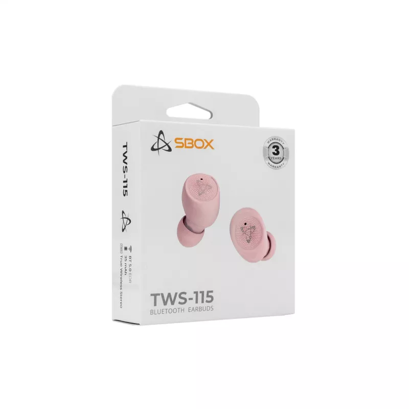 Cuffie SBOX EB-TWS115 rosa