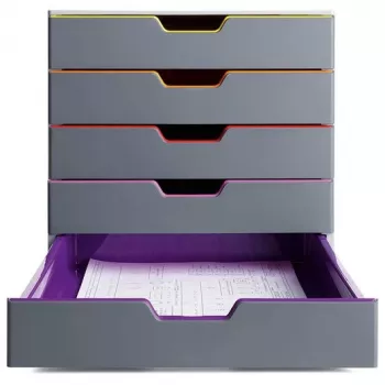 Durable VARICOLOR 5 cassettiera, 5 cassetti, multicolore