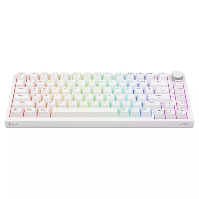 Tastiera gaming Savio ASTRAL WHITE JADE USB QWERTY US International