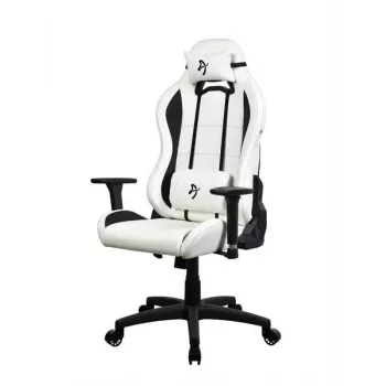 Sedia gaming Arozzi Torretta SoftPU — bianca, rivestimento in SoftPU, braccioli regolabili, schienale reclinabile