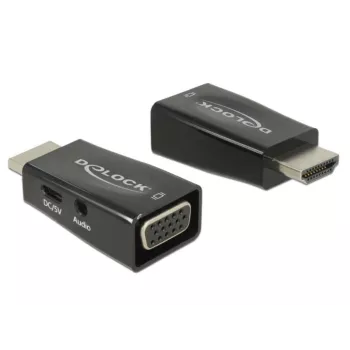 Adattatore DeLOCK 65901 HDMI A su VGA & 3,5 mm audio nero