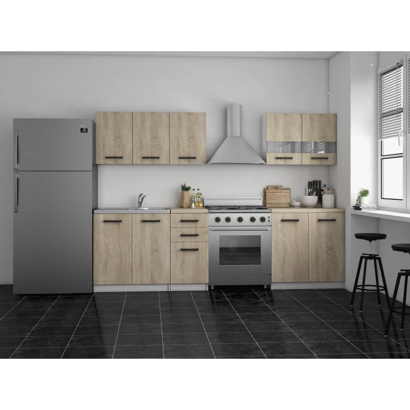 Topeshop KUCHNIA SET SONOMA set mobili cucina/sala da pranzo