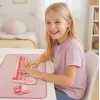 Tappetino da scrivania XXL per mouse e tastiera, rosa