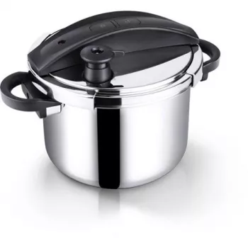 Pentola a pressione Lamart LTDSD6 6 L nero acciaio inox