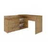 Scrivania per computer angolare Top e Shop DANY ARTISAN KPL, a L, truciolare, color rovere