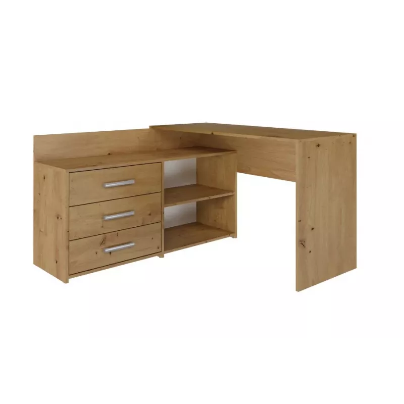 Scrivania per computer angolare Top e Shop DANY ARTISAN KPL, a L, truciolare, color rovere