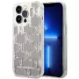 Karl Lagerfeld KLHCP14XLMNMS iPhone 14 Pro Max 6.7 hardcase argento / argento Liquid Glitter Monogram
