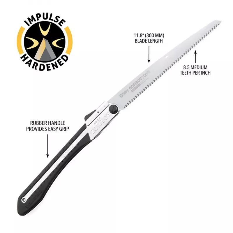 Seghetto pieghevole da potatura Silky Gomboy 270-10 medium, 27 cm (121-27)